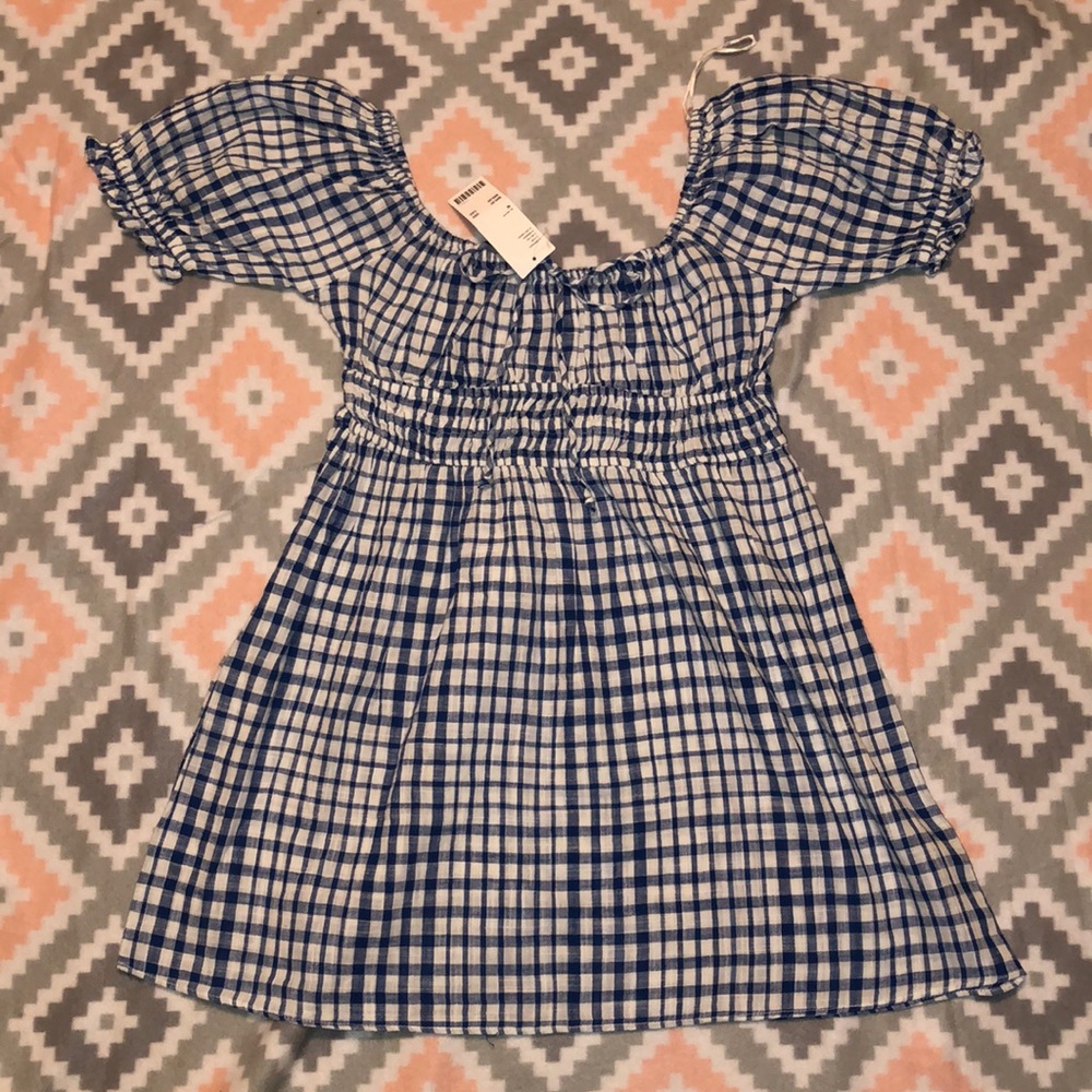 Urban Outfitters Blue Gingham Dress